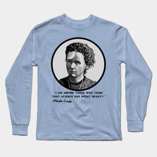 Marie Curie Portrait Long Sleeve T-Shirt